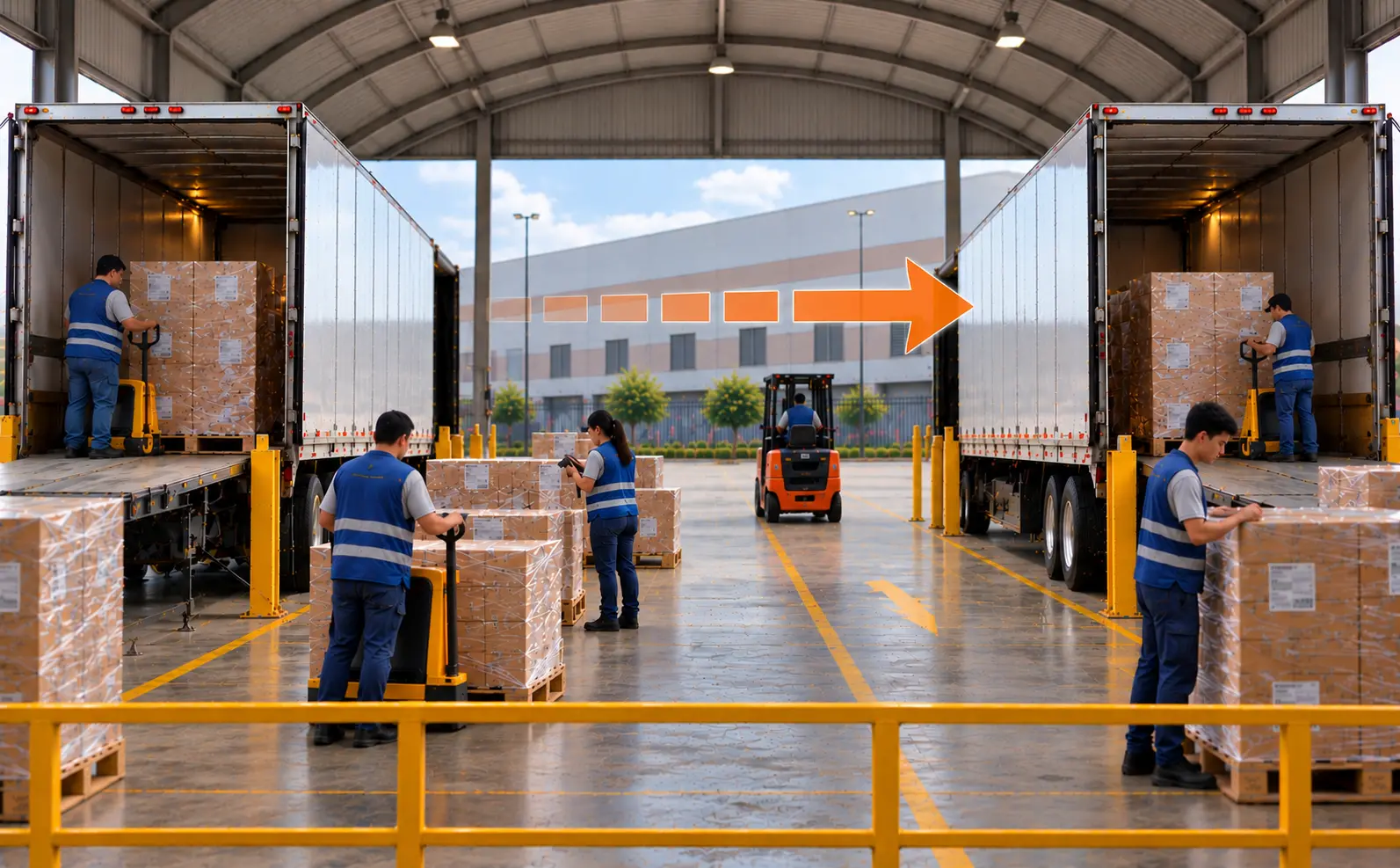 Cross-docking: transferencia de carga entre andenes sin almacenaje intermedio