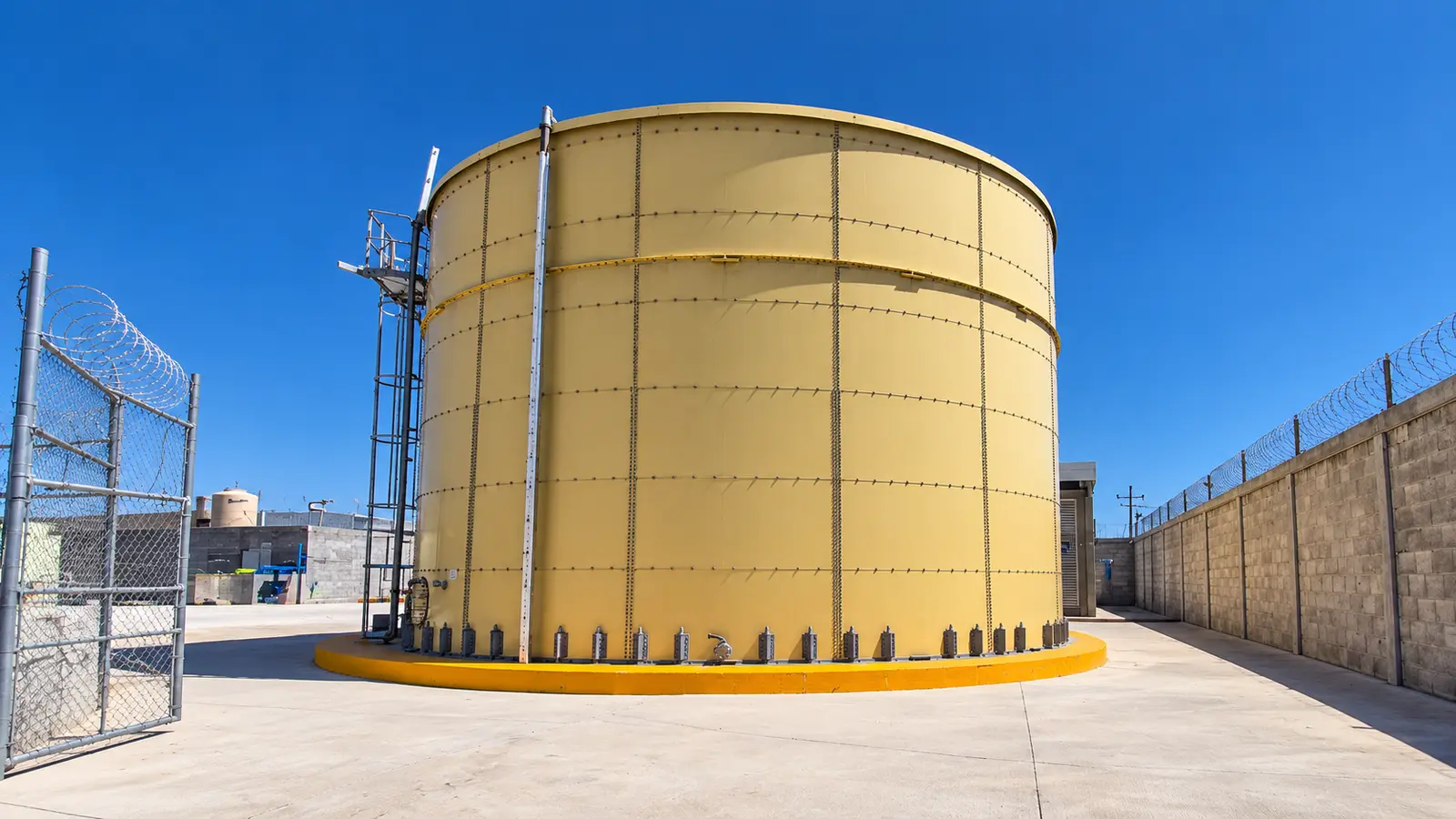 Tanque de almacenamiento de agua de la planta de tratamiento
